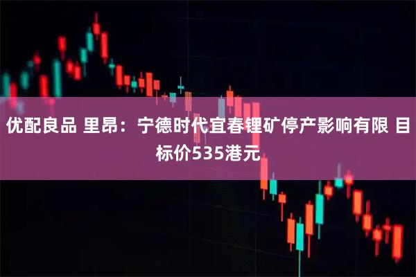 优配良品 里昂：宁德时代宜春锂矿停产影响有限 目标价535港元
